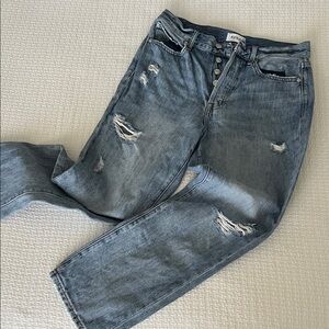 Pistola Distressed Blue Jeans Size Cropped 28